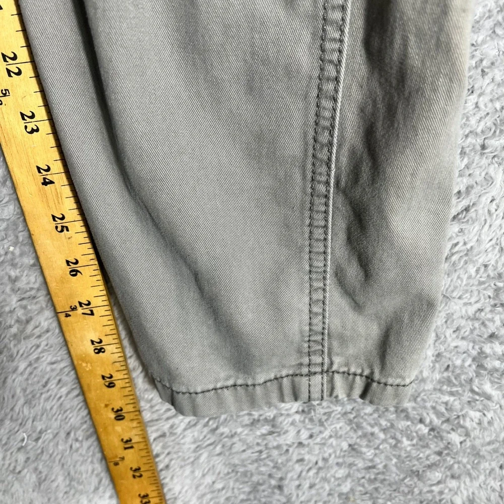 Levis Mens Gray Cotton Twill Multi Pocket Cargo Pants 31x30 Straight Leg Pants